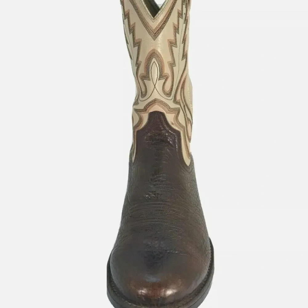 AMPUTEE Ariat Men's Brown Shark Skin Leather Western ONE SINGLE BOOT Siz…